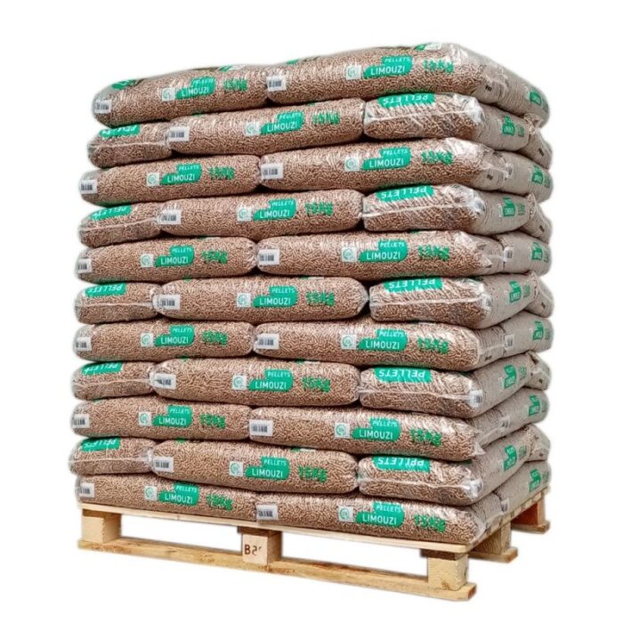 Granulé de bois Limouzi – Palette de 66 sacs de 15 kg – Image 1