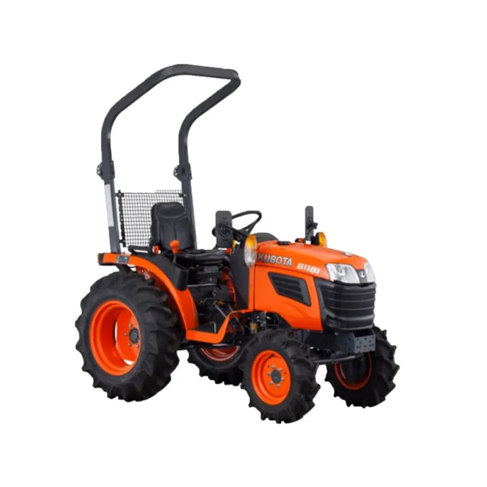 Micro tracteur diesel 4 roues motrices KUBOTA B1181 D roues agraires 5×12 et 8×16. – Image 1