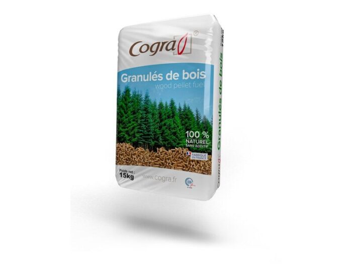 Granulés de bois COGRA, palette de 70 sacs de 15kg – Image 3
